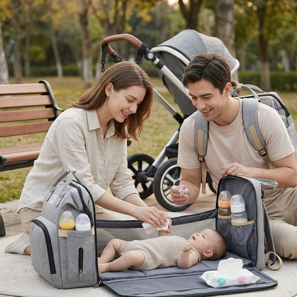 Dream Journey Filoss: Mochila/Cambiador con Cuna Extensible™